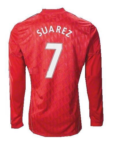 Liverpool Heimtrikot 2010‑2012 – Suárez #7 – Langarm