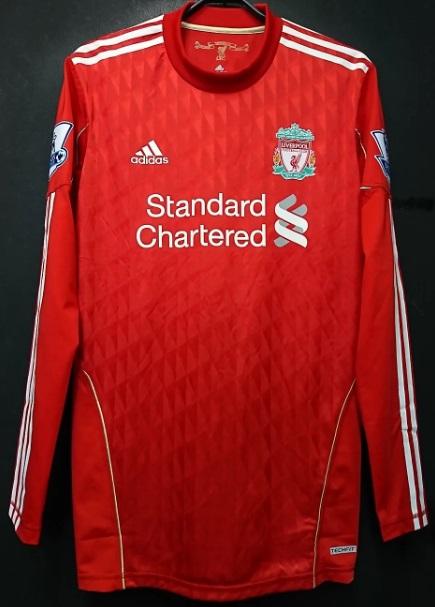 Steven Gerrard LIVERPOOL JERSEY 2010-2012 Home KIT Long Sleeve