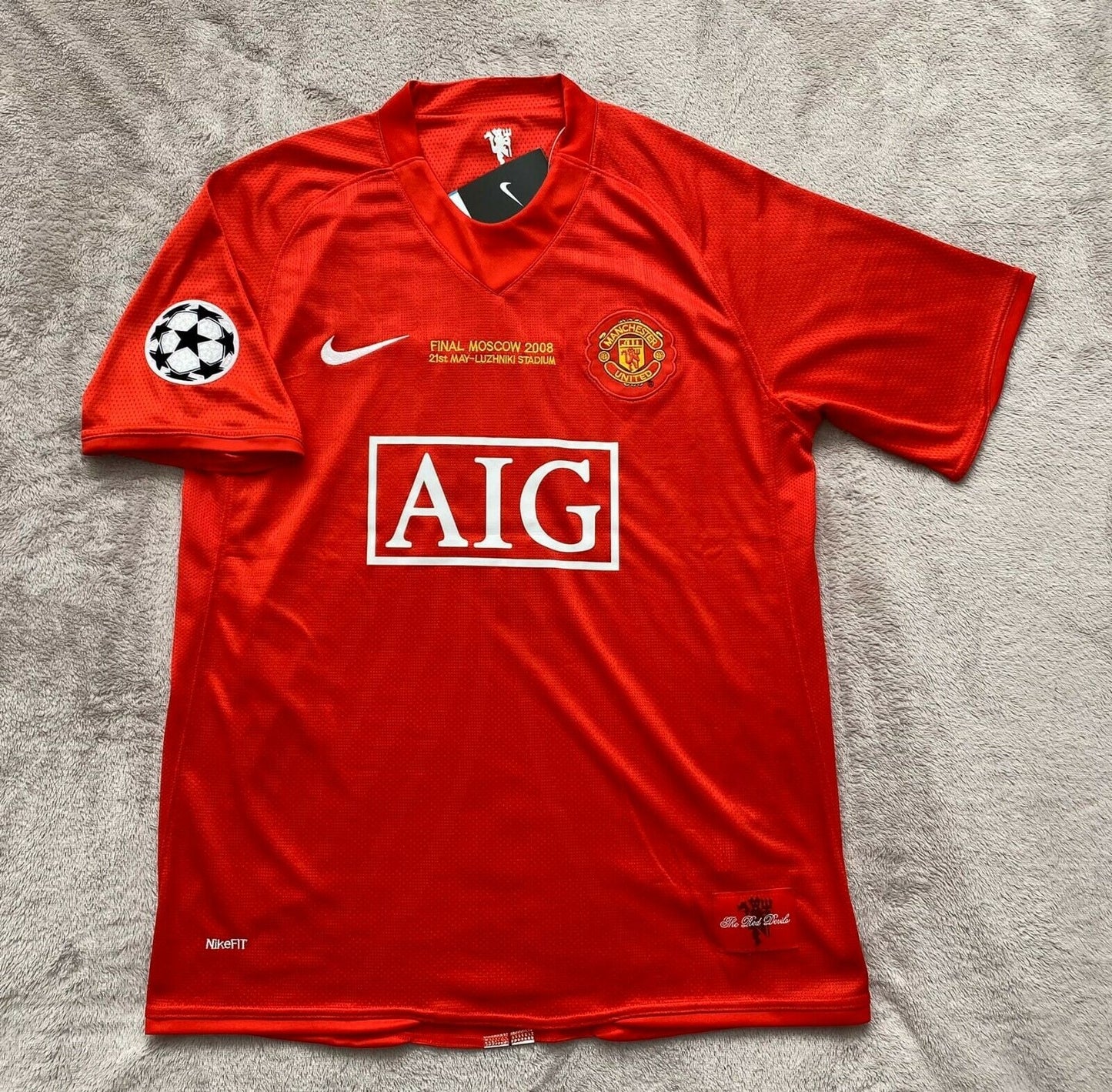 Manchester United 2007/08 Cristiano Ronaldo Champions League Heimtrikot-Finale