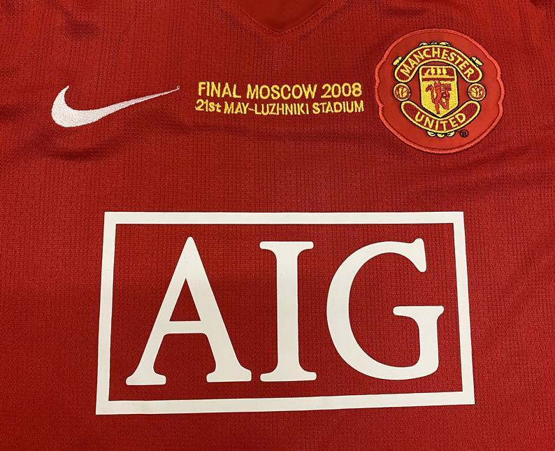 2008 UEFA Champions League Final Manchester United Wayne Rooney Trikot - Kurzarm