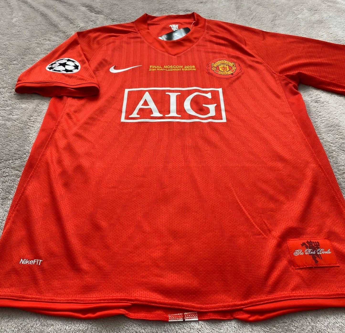 Manchester United 2007/08 Cristiano Ronaldo Champions League Heimtrikot-Finale