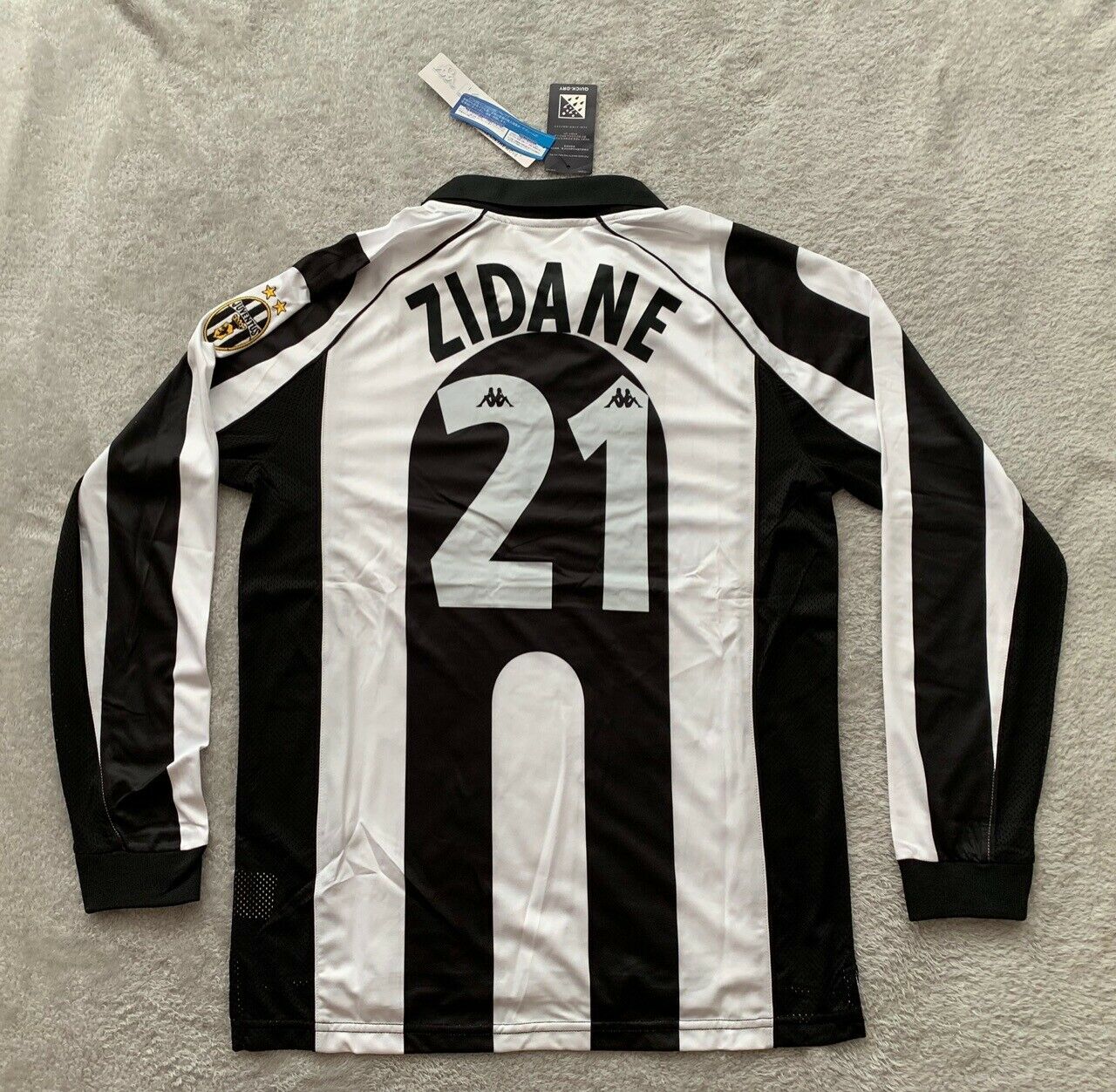 Juventus Zinedine Zidane 1997/98 Heimtrikot Langarm - Limitierte Auflage Sammlerstück | Vintage Fußballtrikot