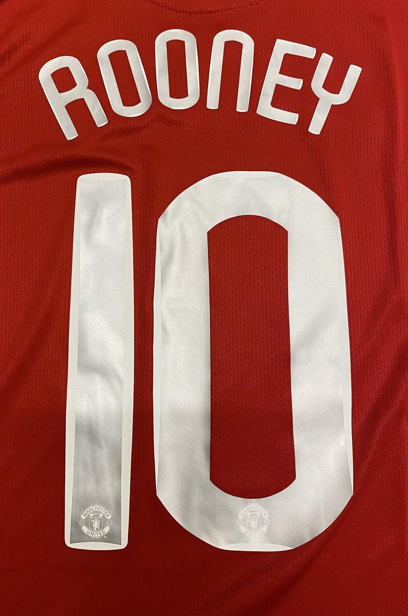 2008 UEFA Champions League Final Manchester United Wayne Rooney Trikot - Kurzarm