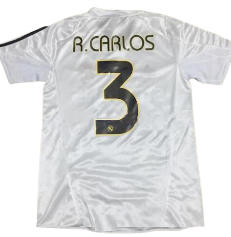 Roberto Carlos Real Madrid Trikot 2004/05 Rückseite mit Nummer 3