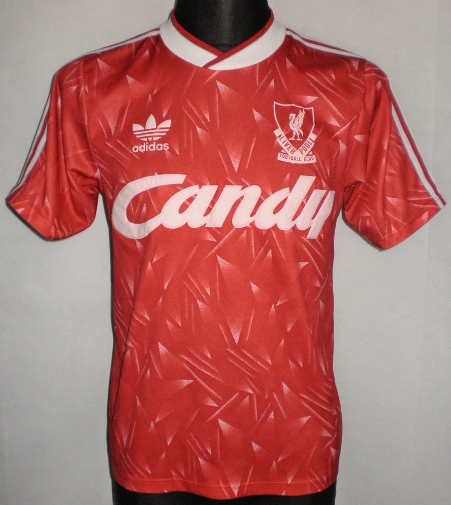 RUSH #9 LIVERPOOL JERSEY 1989-1990 Home KIT