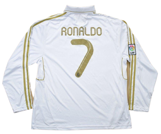 Cristiano Ronaldo 2011-12 Heimtrikot - Langarm | Klassisches Design ohne Patches