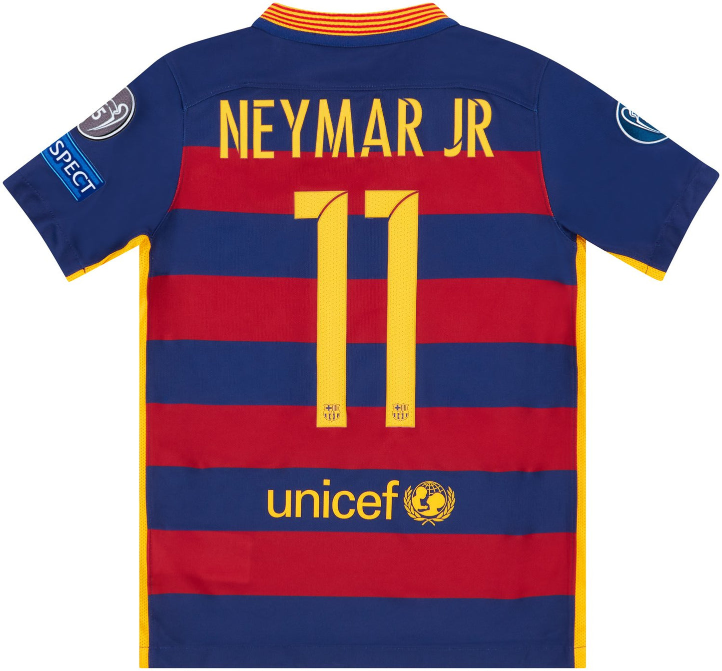 FC Barcelona Neymar #11 UEFA Champions League 2015/16 Kurzarm Heimtrikot mit Tags