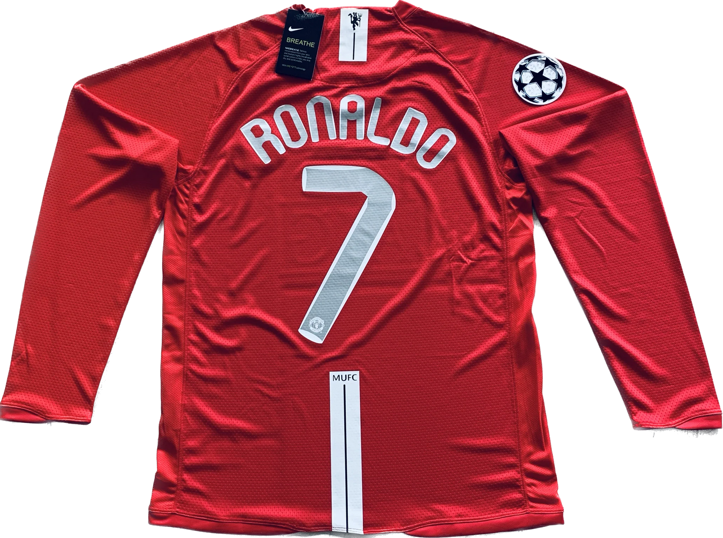 2008 UEFA Champions League Final Manchester United Cristiano Ronaldo Trikot - Langarm
