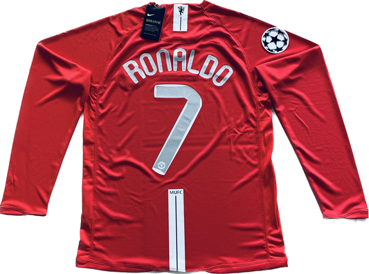 2008 UEFA Champions League Final Manchester United Cristiano Ronaldo Trikot - Langarm