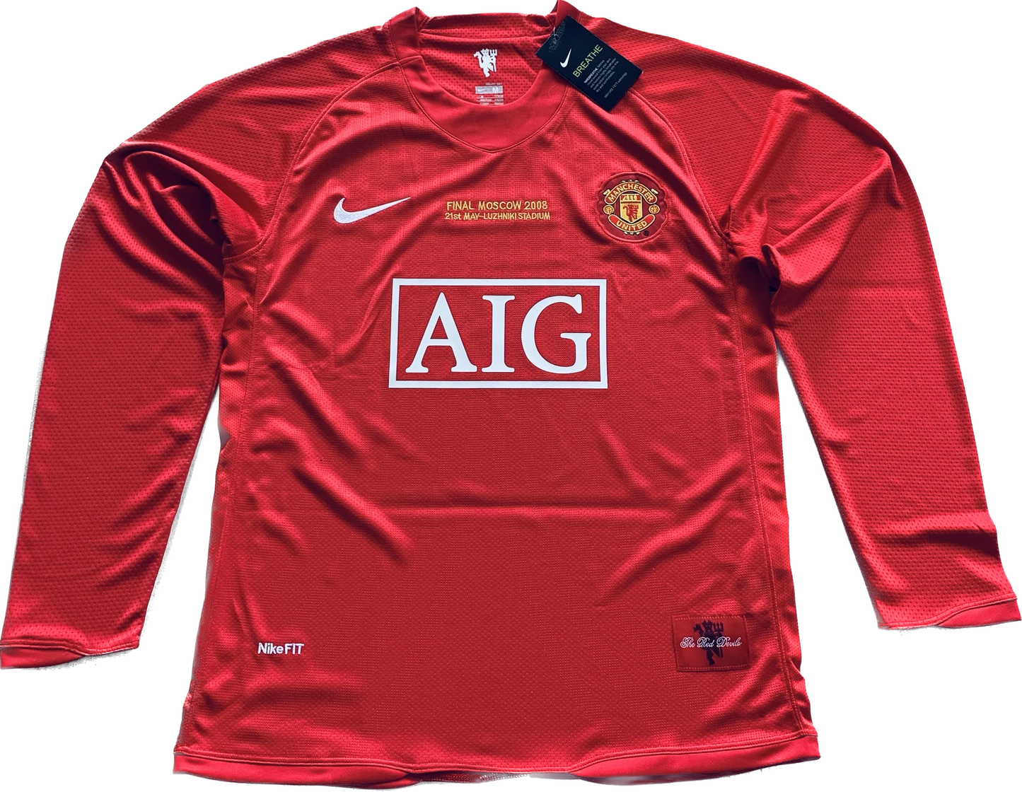 2008 UEFA Champions League Final Manchester United Cristiano Ronaldo Trikot - Langarm