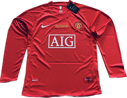 2008 UEFA Champions League Final Manchester United Cristiano Ronaldo Trikot - Langarm