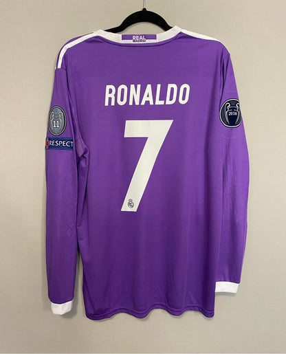 REAL MADRID 2017 Cristiano Ronaldo Champions League Finale Lila TRIKOT