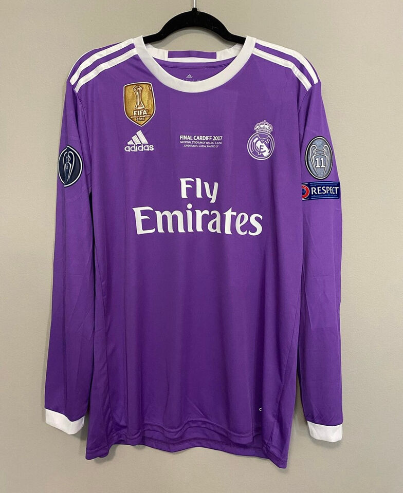 REAL MADRID 2017 Cristiano Ronaldo Champions League Finale Lila TRIKOT