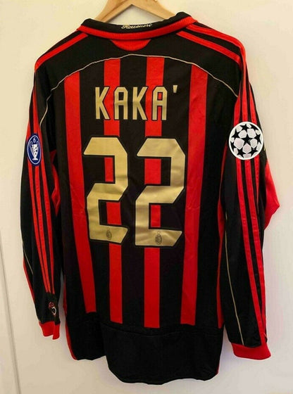 AC Milan Kaka #22 UEFA Champions League 2007 Langarm Trikot mit Tags