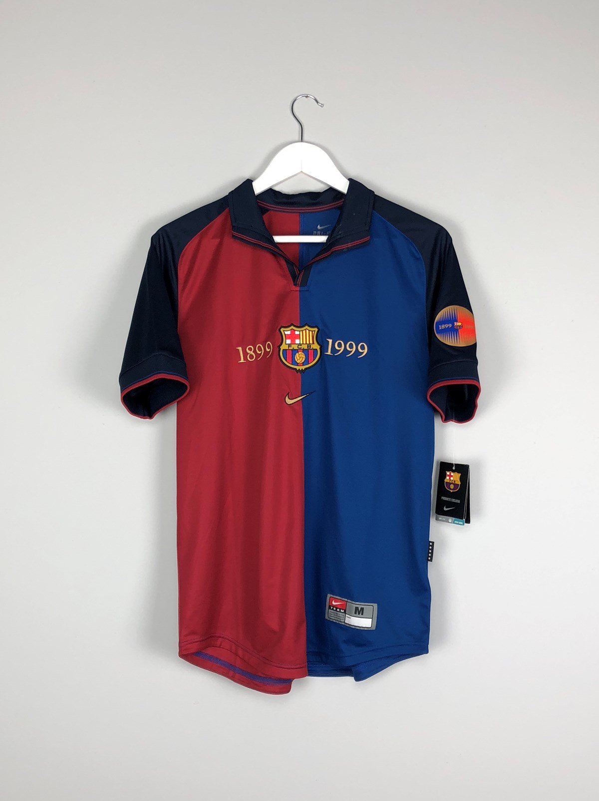 1999/00 Barcelona Home Centenary Shirt #11 Rivaldo