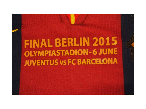 FC Barcelona #10 Messi Champions League Finale Berlin 2015 Kurzarm Trikot