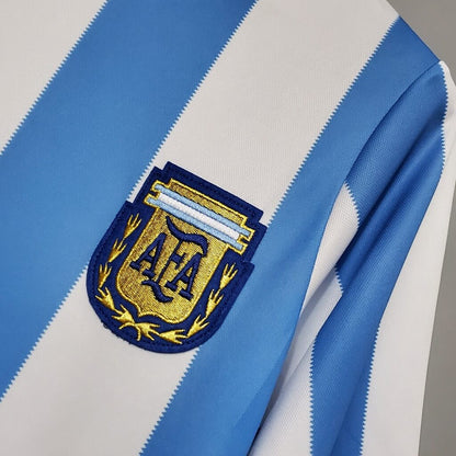 Argentina 1986 Home Retro Shirt Diego Maradona 10 Jersey World CupFan Version