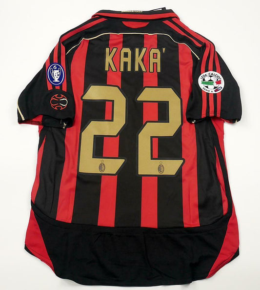 AC Milan Kaka #22 UEFA Champions League 2007 Kurzarm Trikot mit Tags