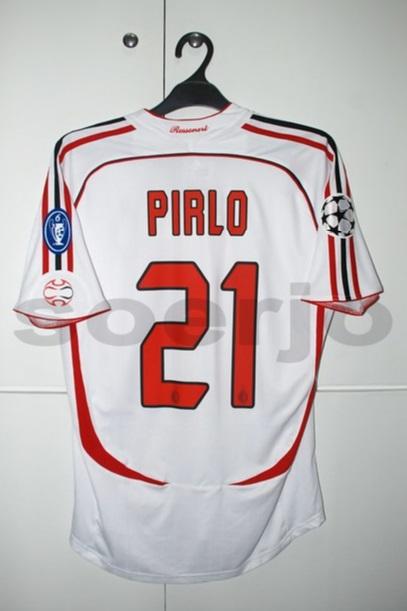 Pirlo #21 White 2007 CHAMPIONS LEAGUE