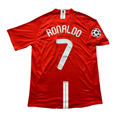 Cristiano Ronaldo 7 Manchester United 2008 Champions League Trikot Rückseite