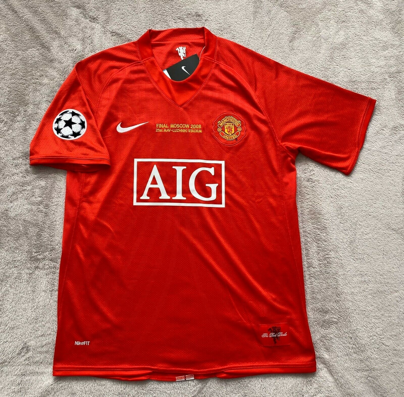 Cristiano Ronaldo Manchester United 2008 Champions League Trikot Vorderseite
