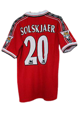 1998/99 Manchester United Home Shirt #20 Gunnar Solskjaer